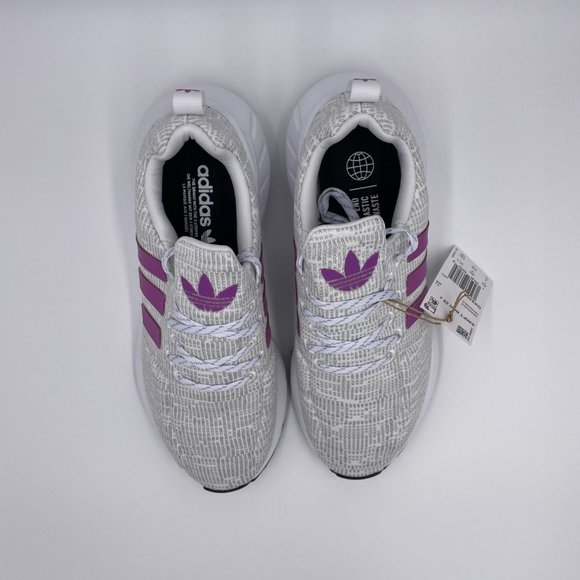 adidas Swift Run 22 Cloud White / Lilac White Womens Shoes - Picture 5 of 8